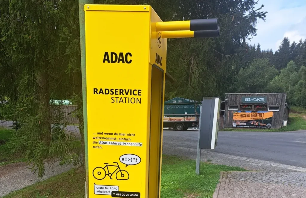ADAC Radservice-Station am Naturcamp Meyersgrund direkt am Ilmtal-Radweg